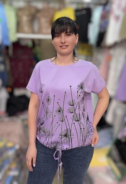 Футболка Shipi (L-2XL) 25303 lilac (лето)