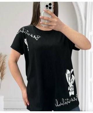 Футболка Shipi (L-2XL) 25308 black (лето)