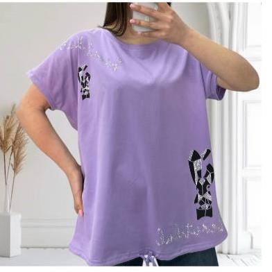 Футболка Shipi (L-2XL) 25308 lilac (лето)