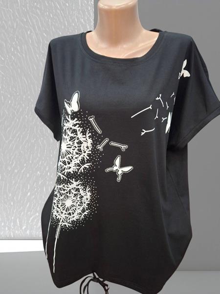 Футболка Shipi (L-2XL) 25310 black (лето)