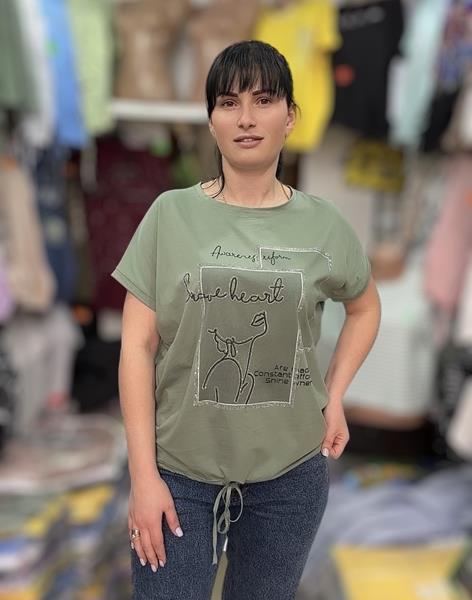 Футболка Shipi (L-2XL) 25314 green (лето)