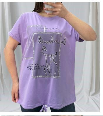 Футболка Shipi (L-2XL) 25314 lilac (лето)
