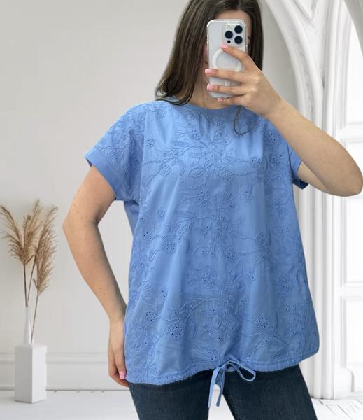 Футболка Novetly Store (48-56) 25042 l.blue (лето)