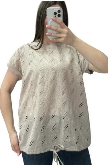 Футболка Novetly Store (48-56) 25045 beige (лето)