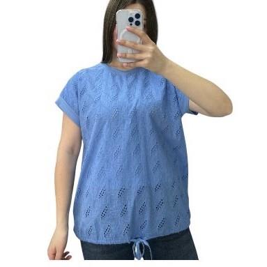 Футболка Novetly Store (48-56) 25045 l.blue (лето)