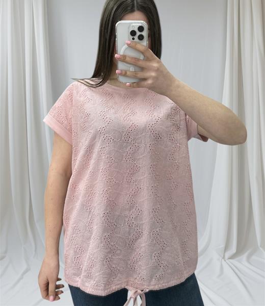 Футболка Novetly Store (48-56) 25047 pink (лето)