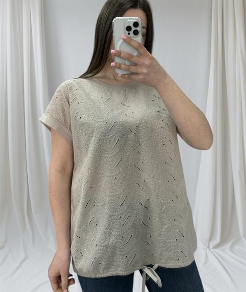 Футболка Novetly Store (48-56) 25048 beige (лето)
