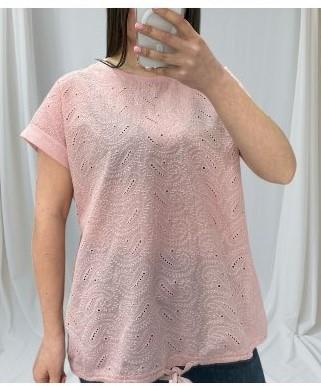 Футболка Novetly Store (48-56) 25048 pink (лето)