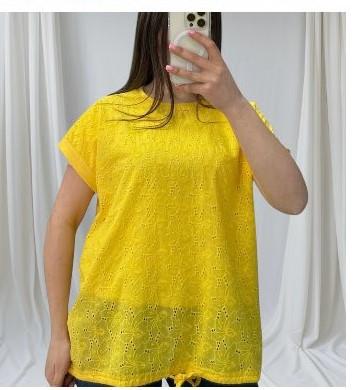 Футболка Novetly Store (48-56) 25048 yellow (лето)