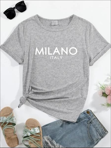 Футболка Алия (50-58) Milano1 grey (лето)