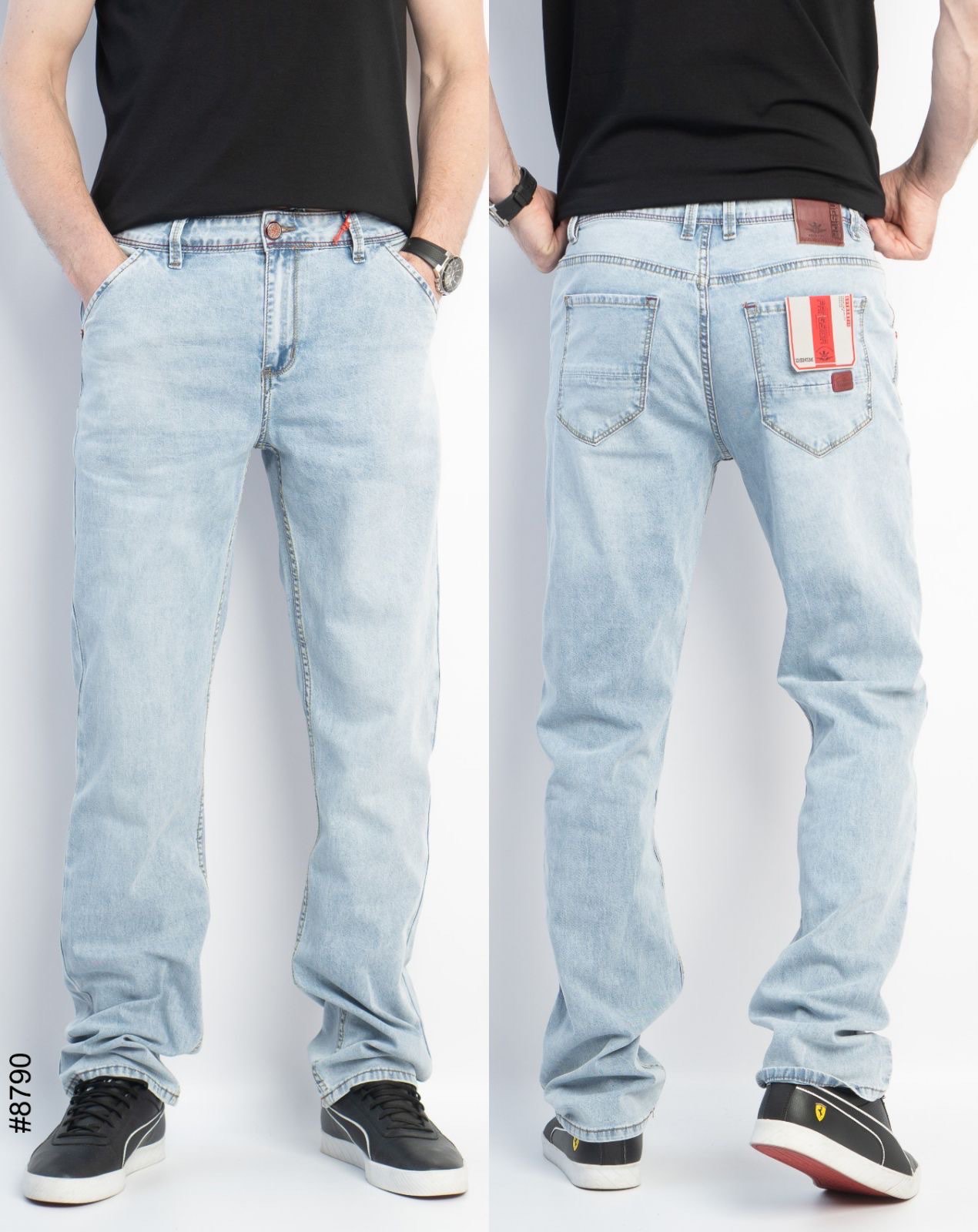 Джинсы Vanda (29-38) 8790 l.blue (деми)