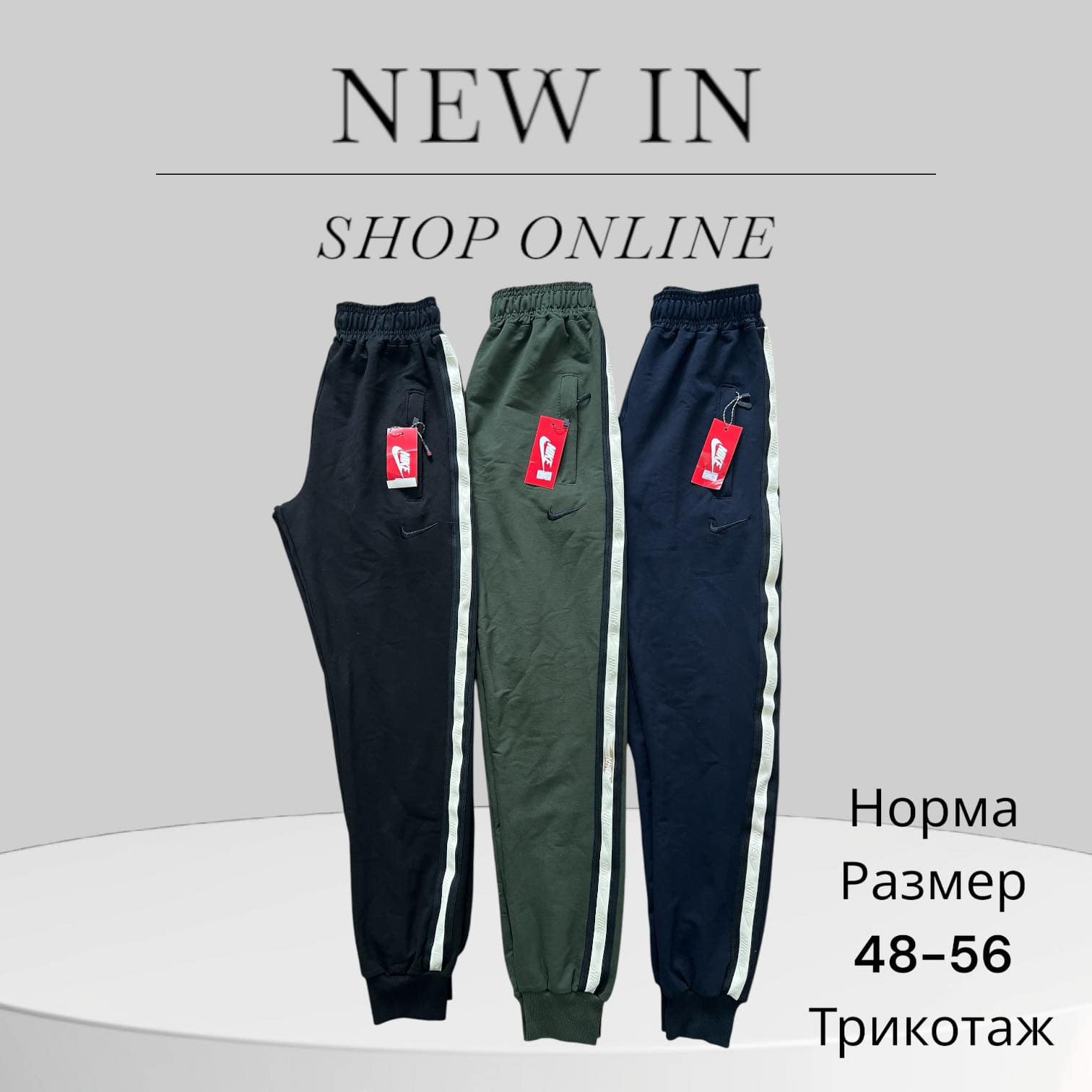 Штаны спорт Phi Hung (48-56) P1 black (деми)