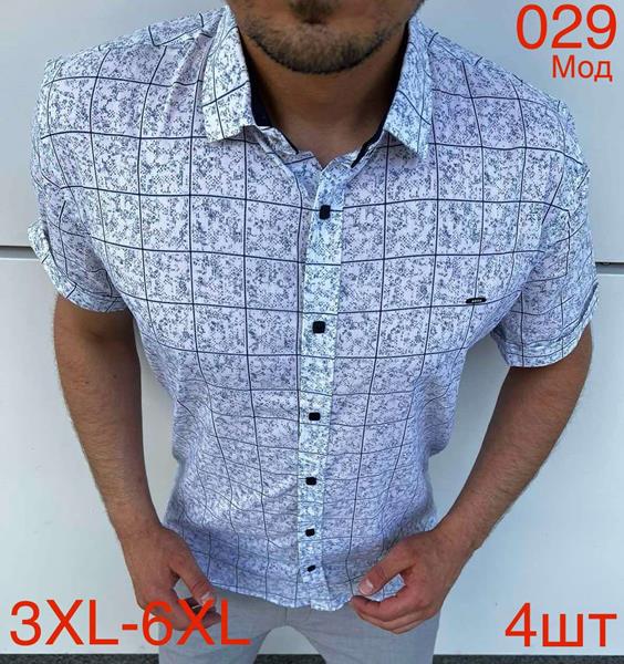 Рубашка Надийка (3XL-6XL) 029 -1 white (лето)
