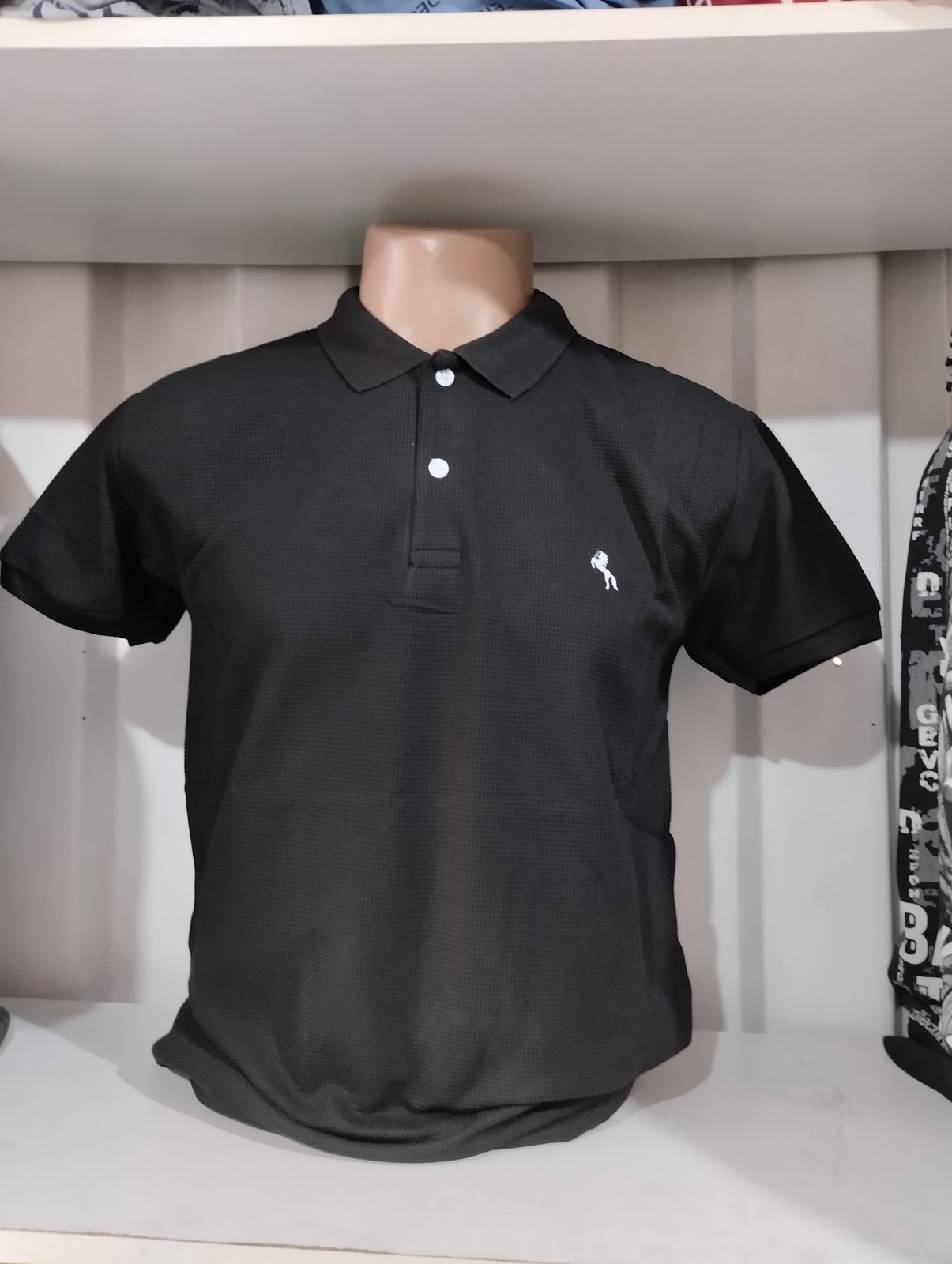 Футболка Panda (M-3XL) 1767 black (лето)