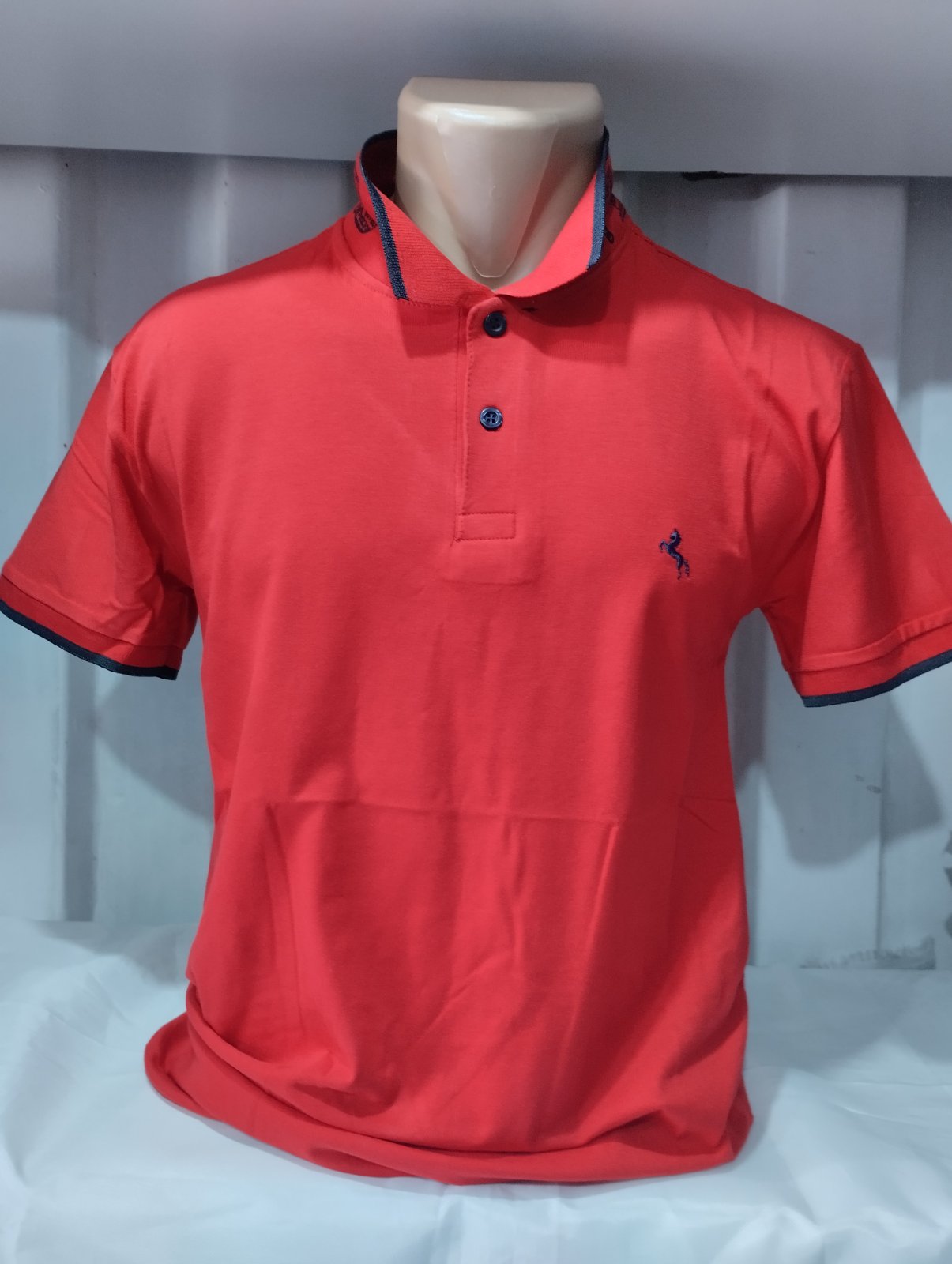 Футболка Panda (M-3XL) 1776 red (лето)