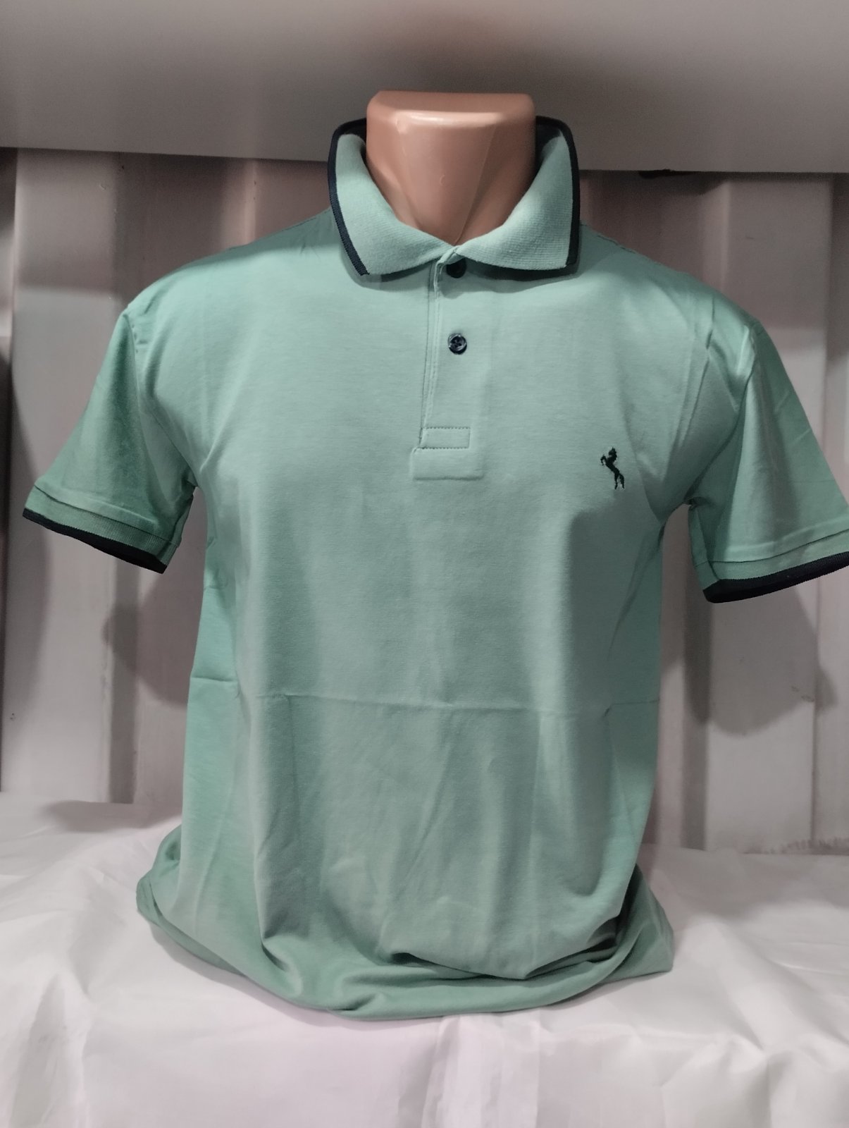 Футболка Panda (M-3XL) 1777 mint (лето)