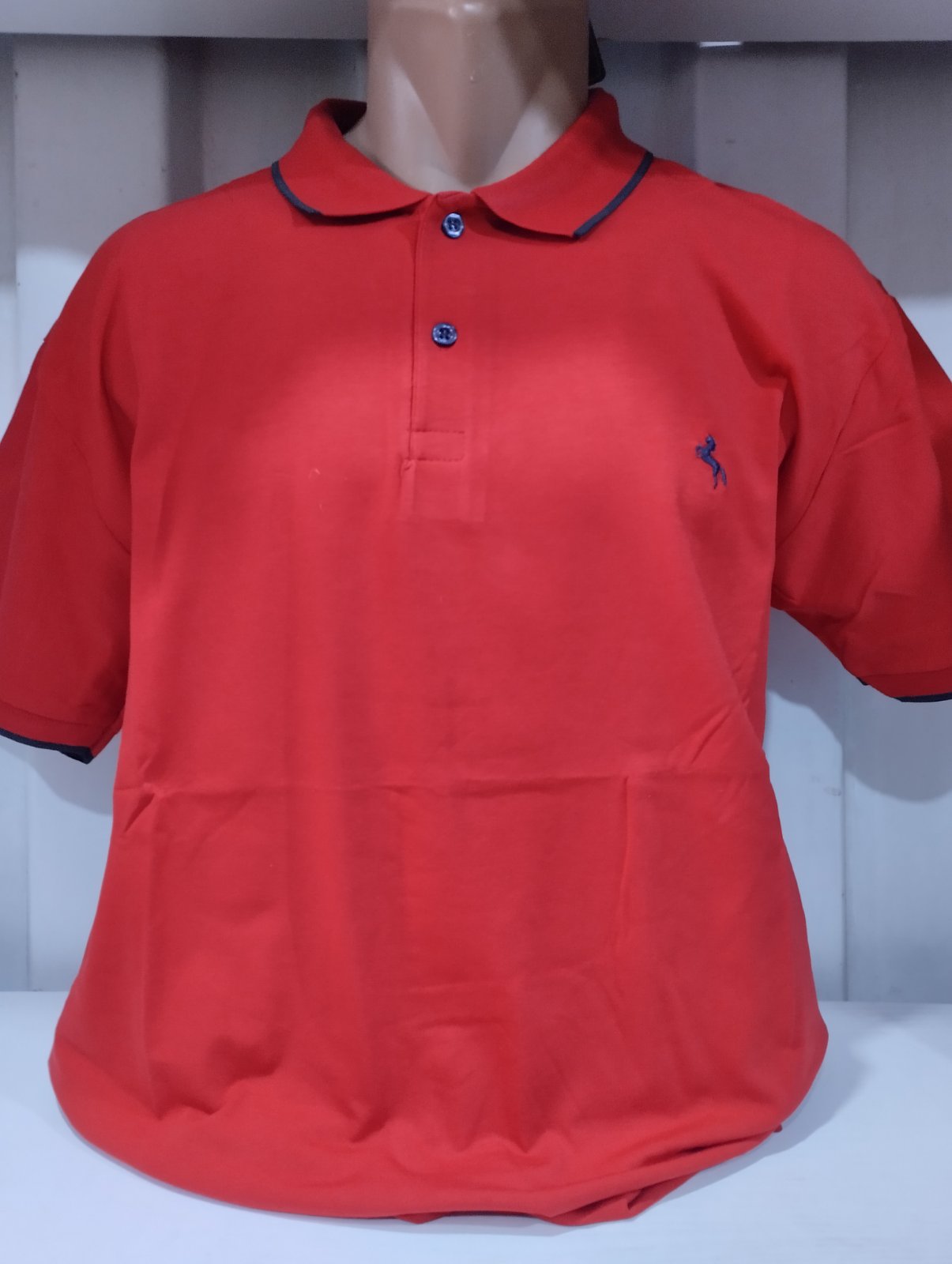 Футболка Panda (4XL-8XL) 1796 red (лето)