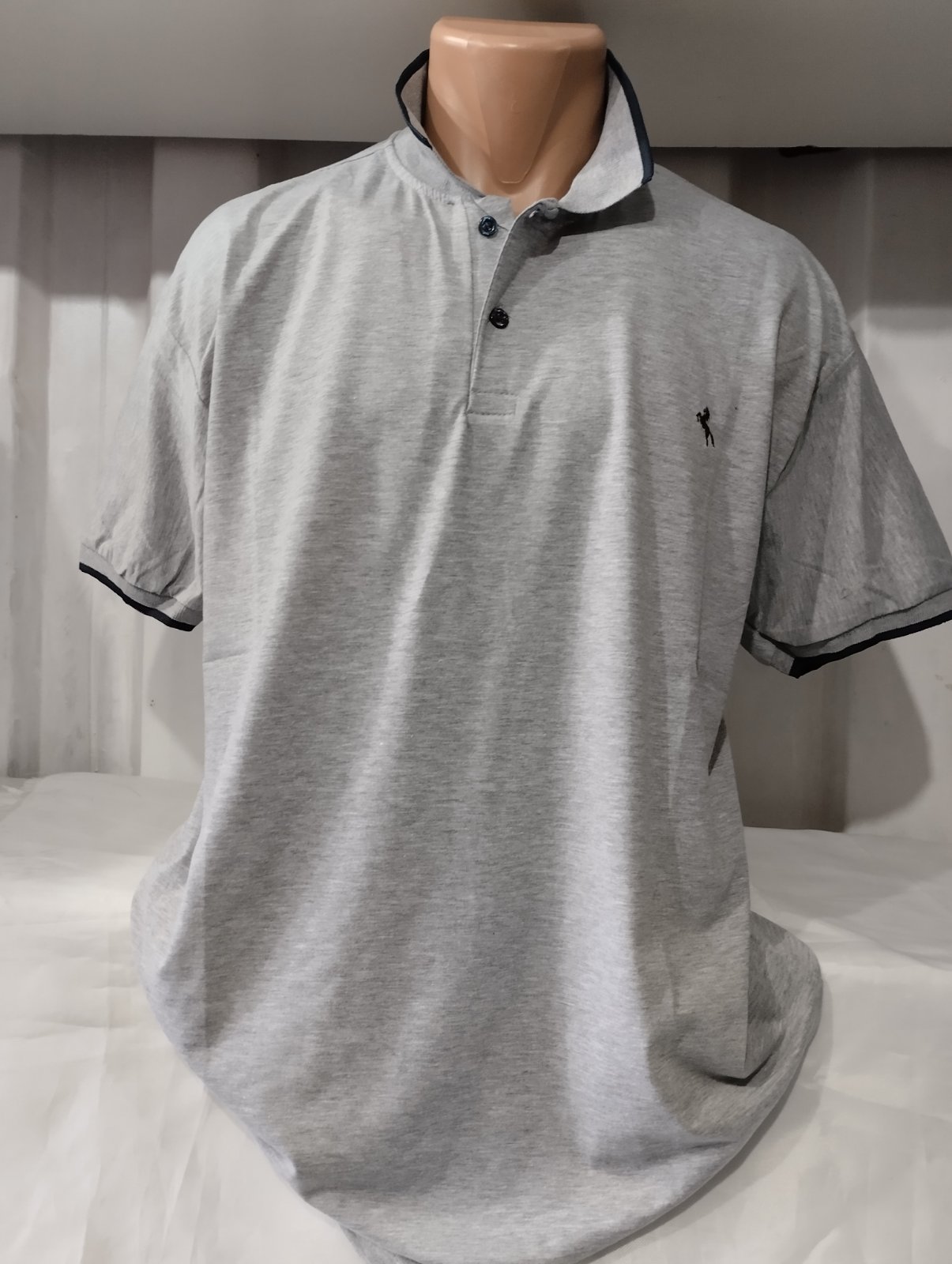 Футболка Panda (4XL-8XL) 1798 l.grey (лето)