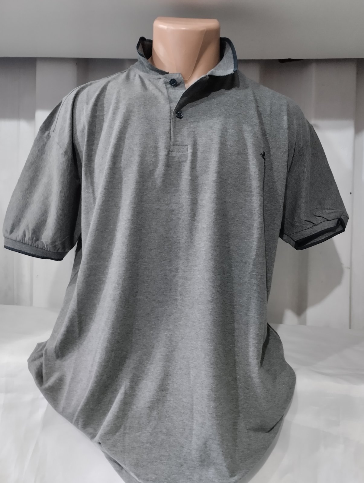 Футболка Panda (4XL-8XL) 1800 grey (лето)
