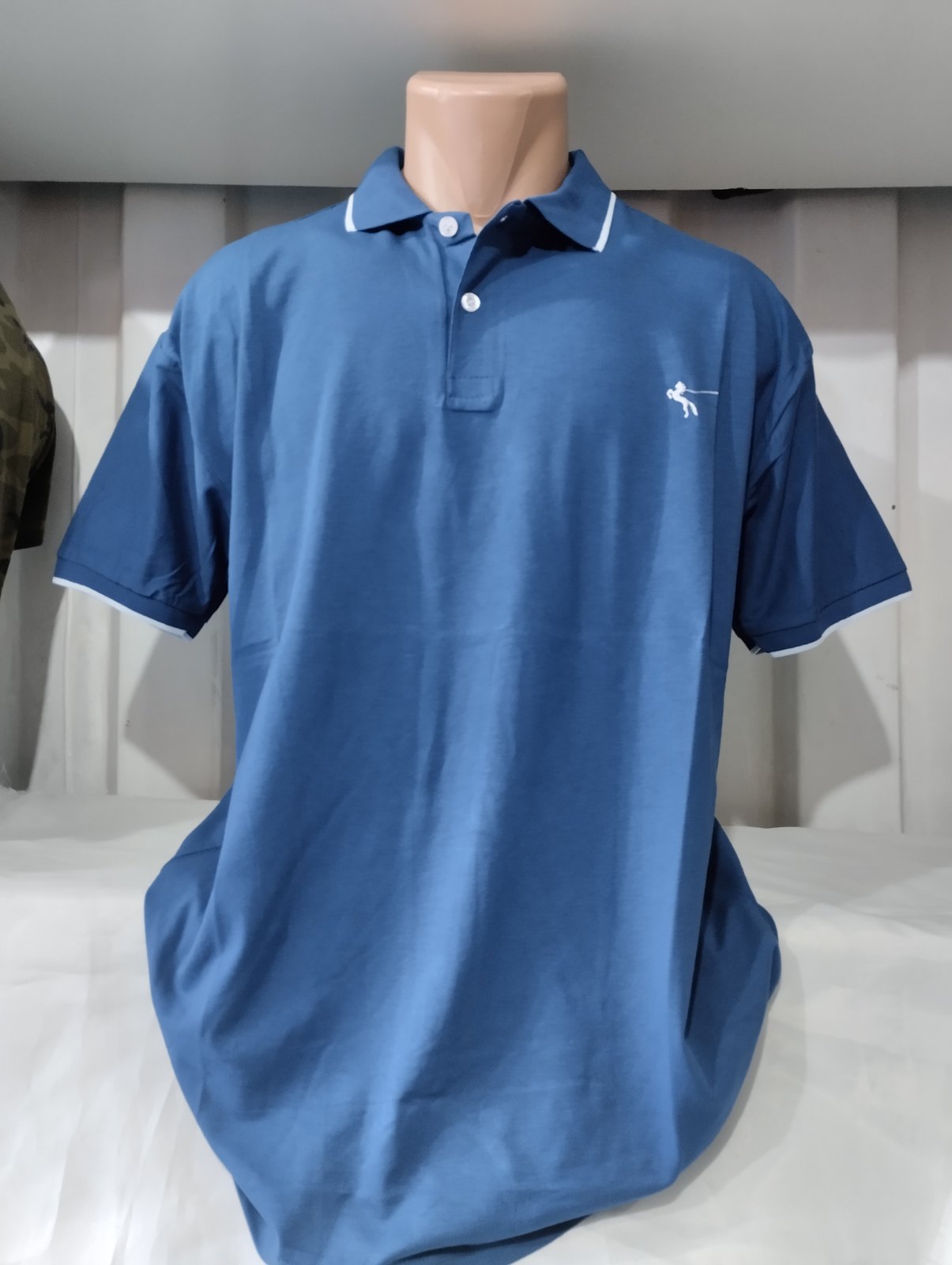 Футболка Panda (4XL-8XL) 1801 blue (лето)
