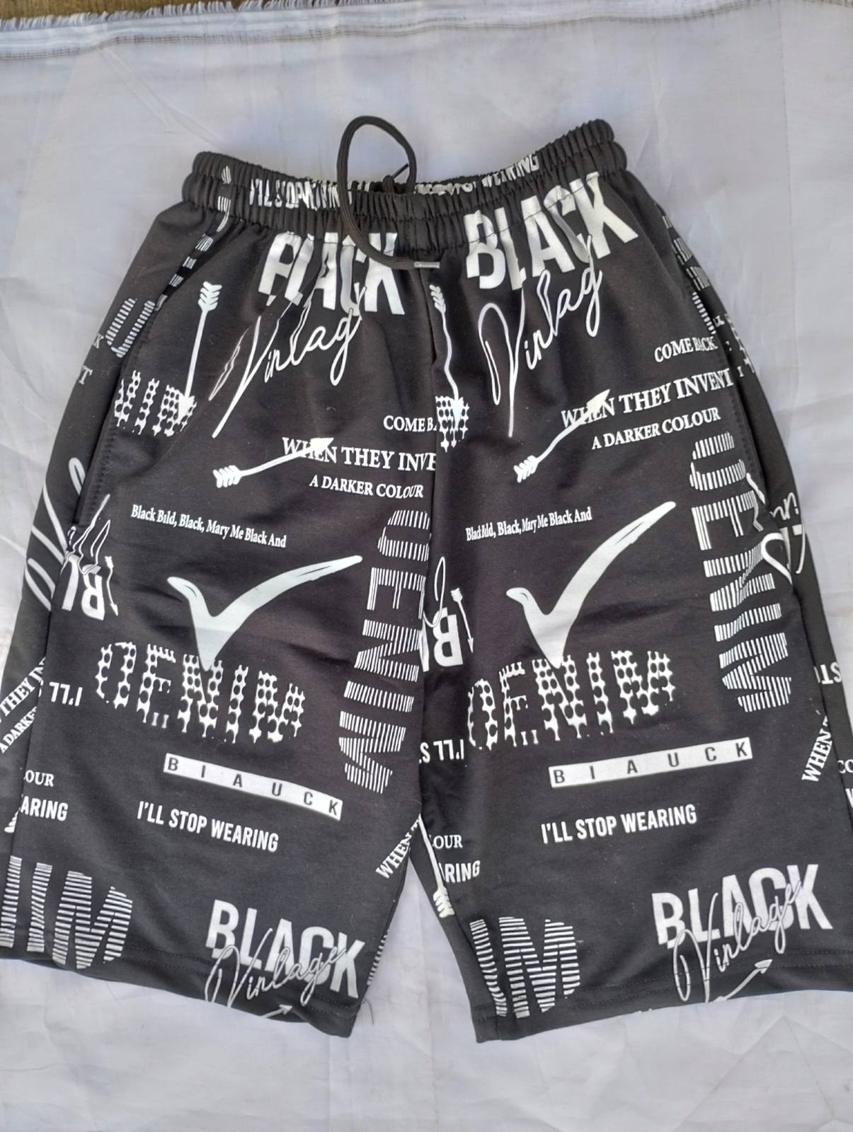 Шорты Panda (M-2XL) 1815 black (лето)