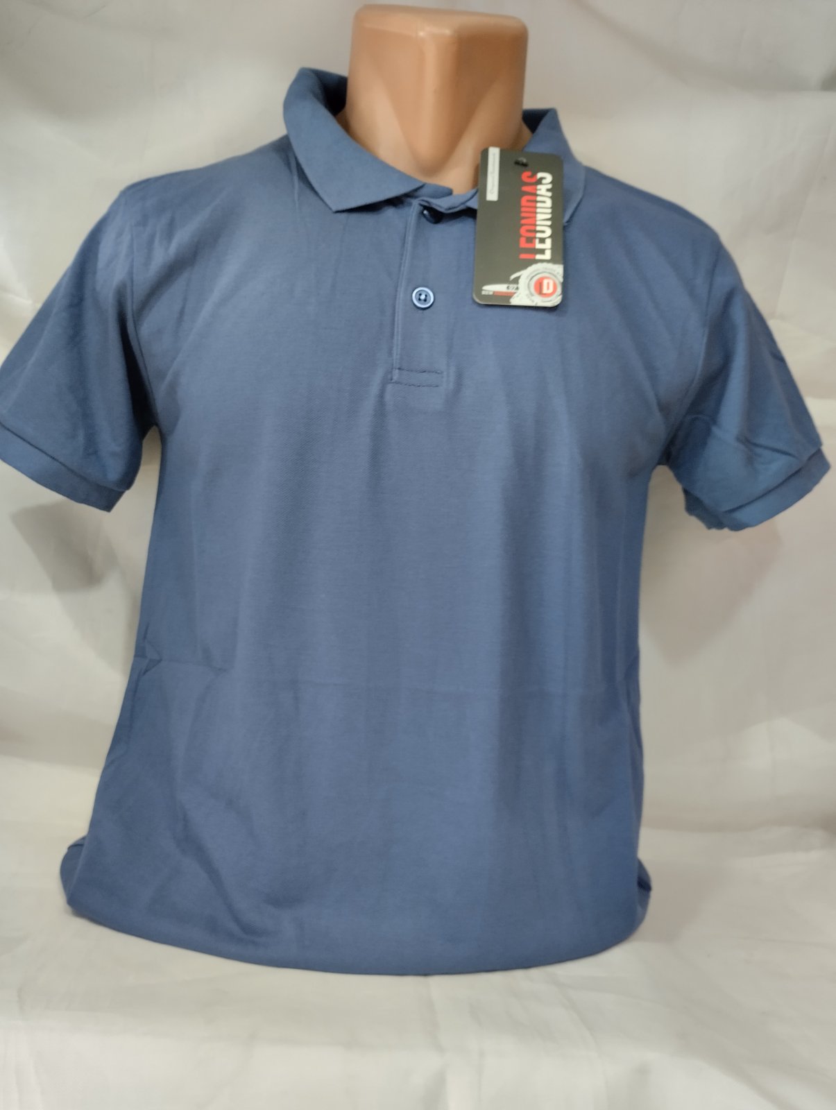 Футболка Panda (M-3XL) 1818 blue (лето)
