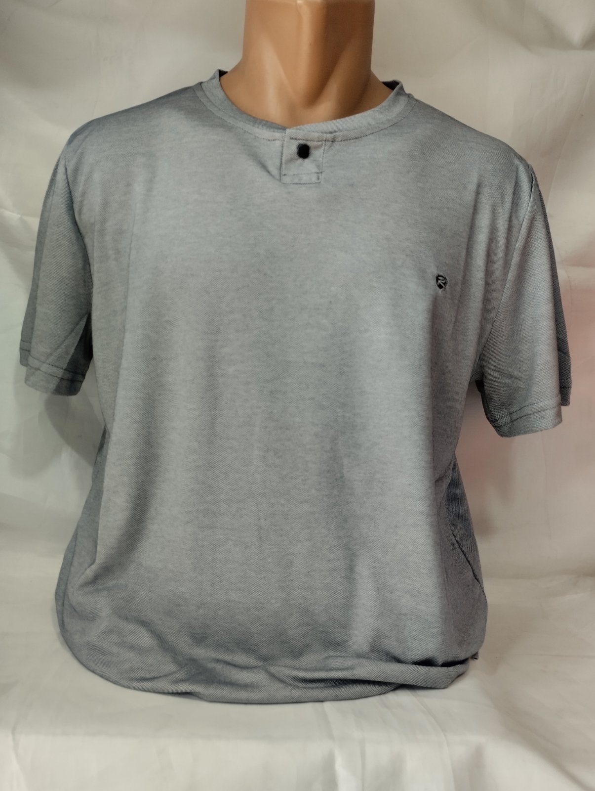 Футболка Panda (L-3XL) 1822 grey (лето)
