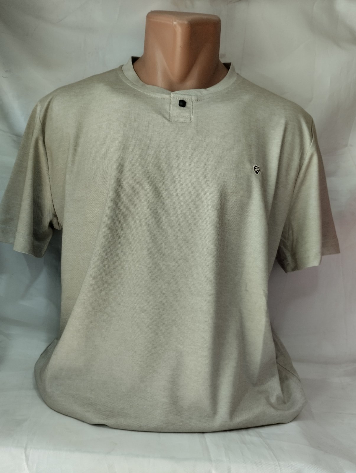 Футболка Panda (L-3XL) 1825 l.grey (лето)