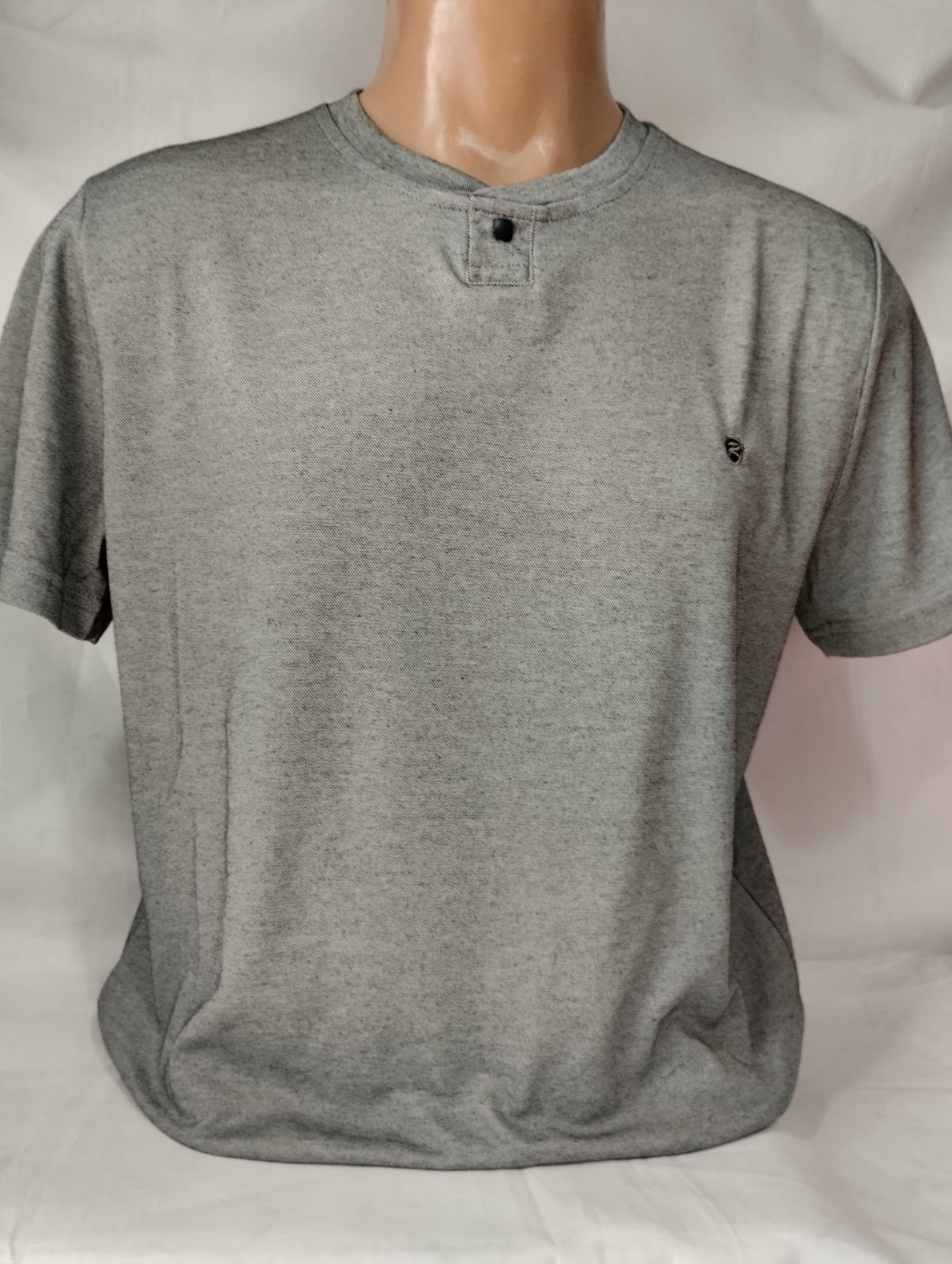 Футболка Panda (L-3XL) 1829 grey (лето)