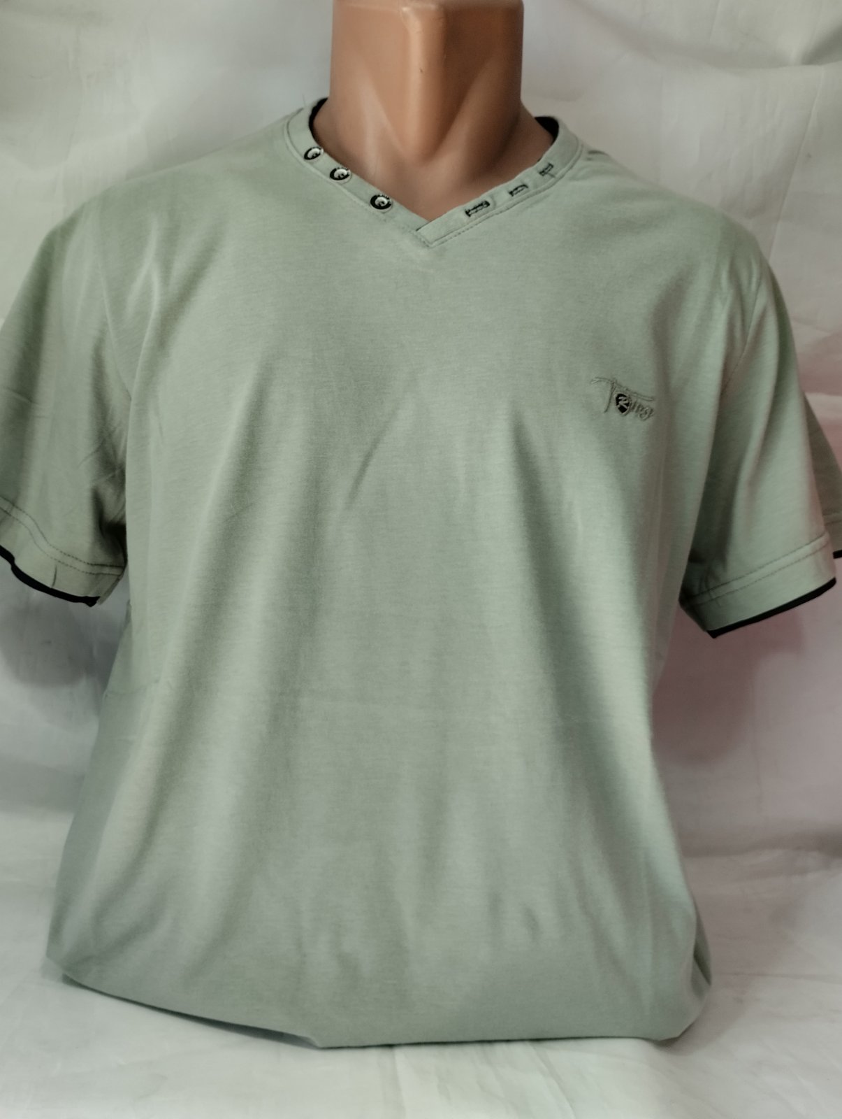 Футболка Panda (L-3XL) 1835 mint (лето)
