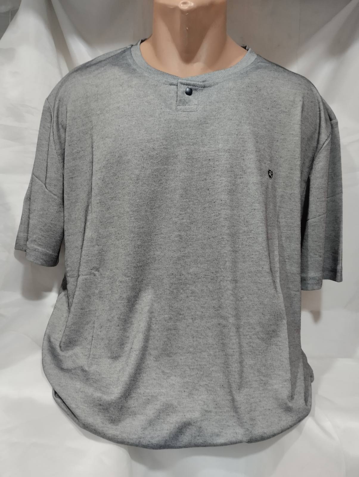 Футболка Panda (4XL-7XL) 1836 grey (лето)