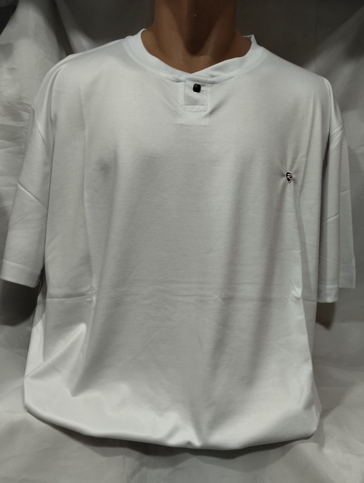 Футболка Panda (4XL-7XL) 1837 white (лето)