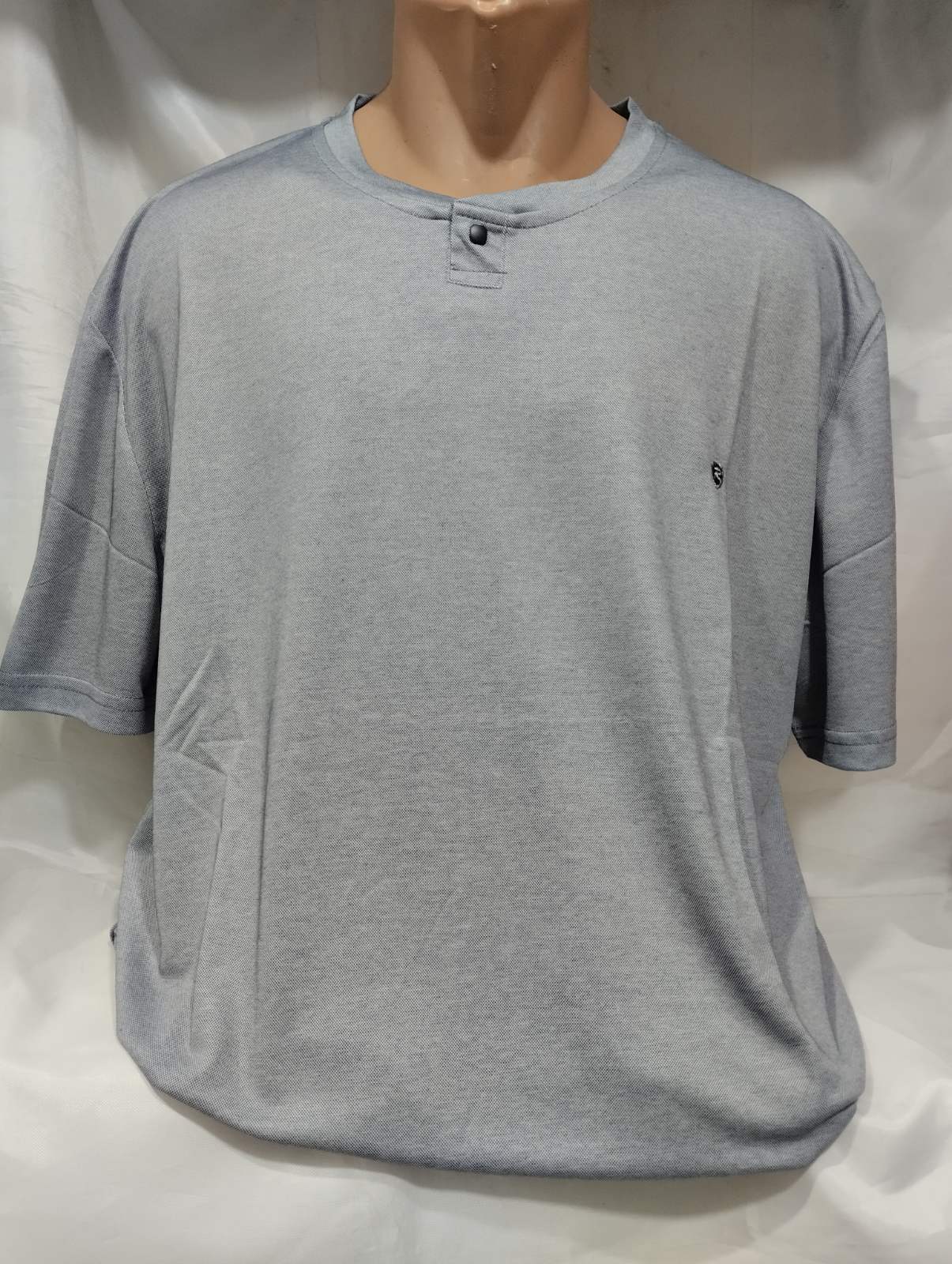 Футболка Panda (4XL-7XL) 1842 grey (лето)