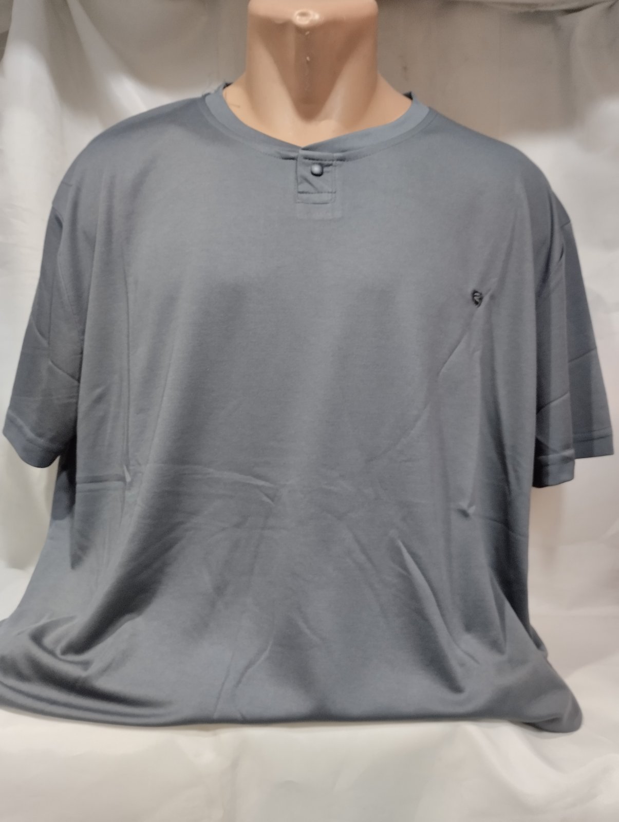Футболка Panda (4XL-7XL) 1843 grey (лето)