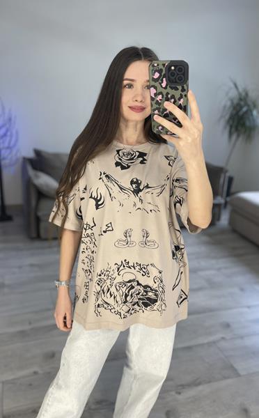 Футболка S.Style (one size) 14-0 beige (лето)