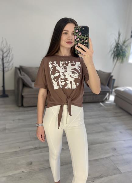 Футболка S.Style (42-48) 18-0 brown (лето)