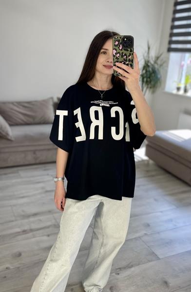 Футболка S.Style (42-48) 55-2 black (лето)