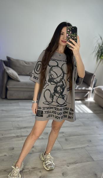 Туника S.Style (one size) 73-1 d.grey (лето)