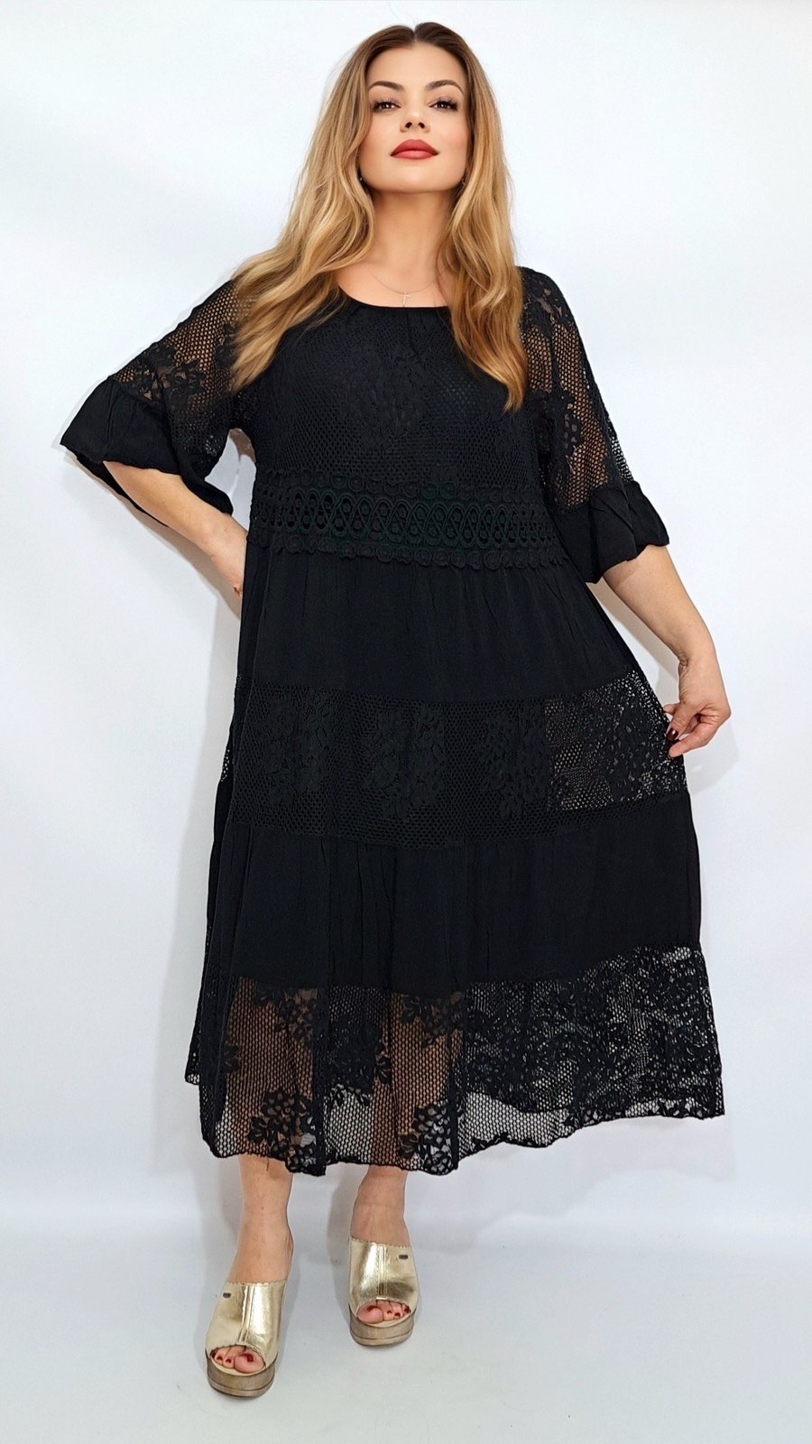Платье Immei (54-58) I4 black (лето)