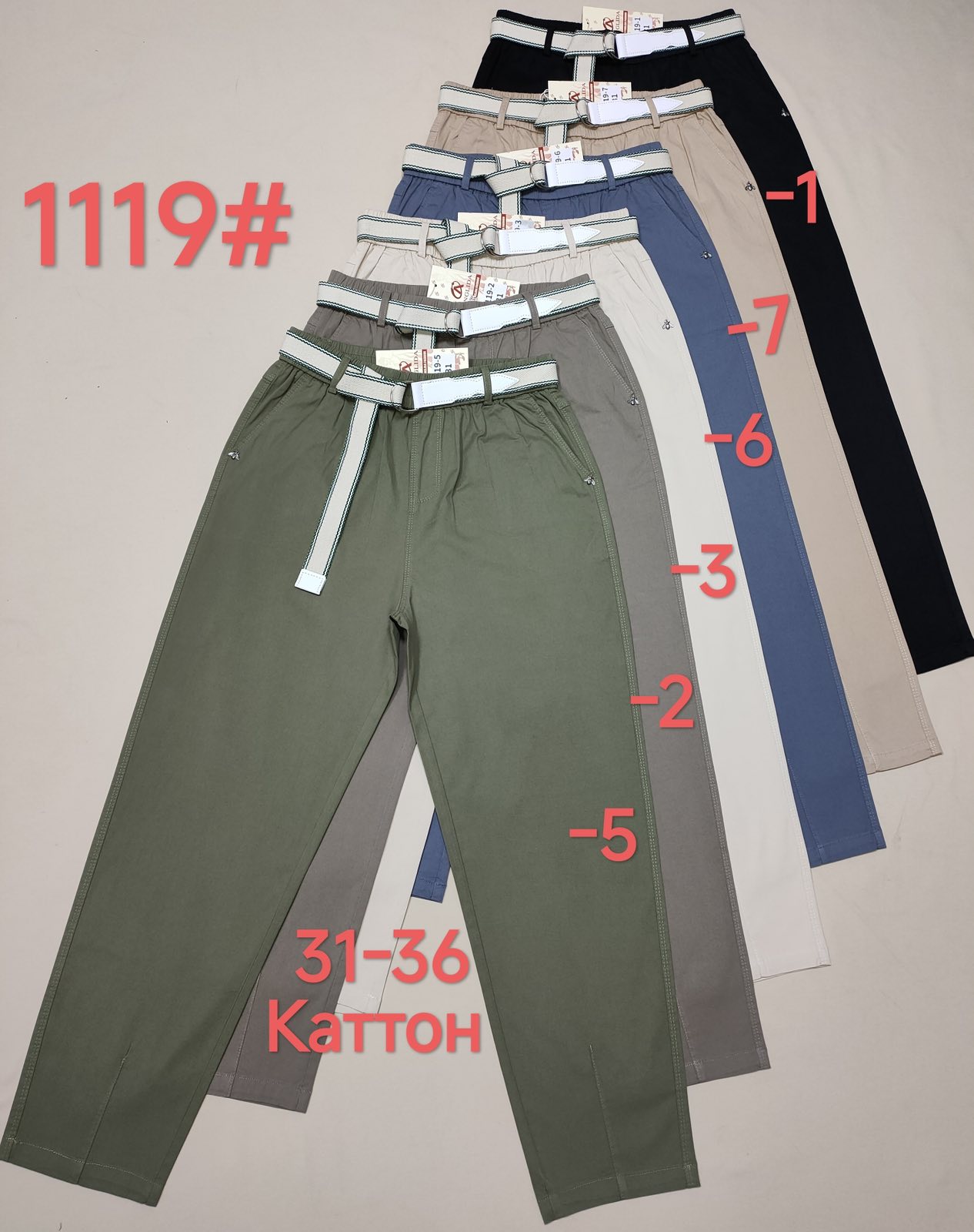 Штаны Immei (31-36) 1119-2 grey (деми)