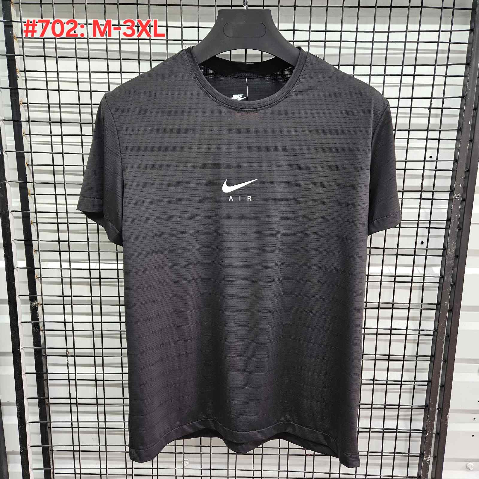 Футболка Jiher (M-3XL) 702 black (лето)