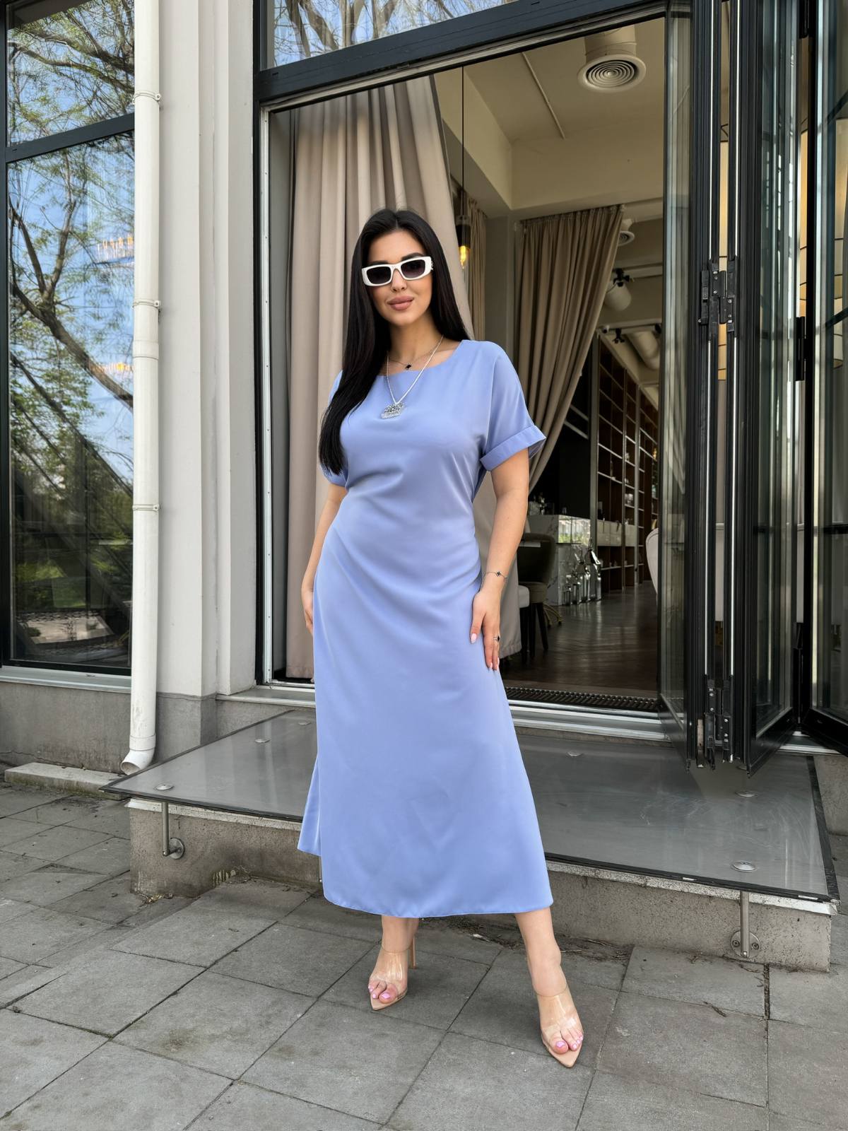 Платье Latoria (42-46) 815-3 l.blue (лето)