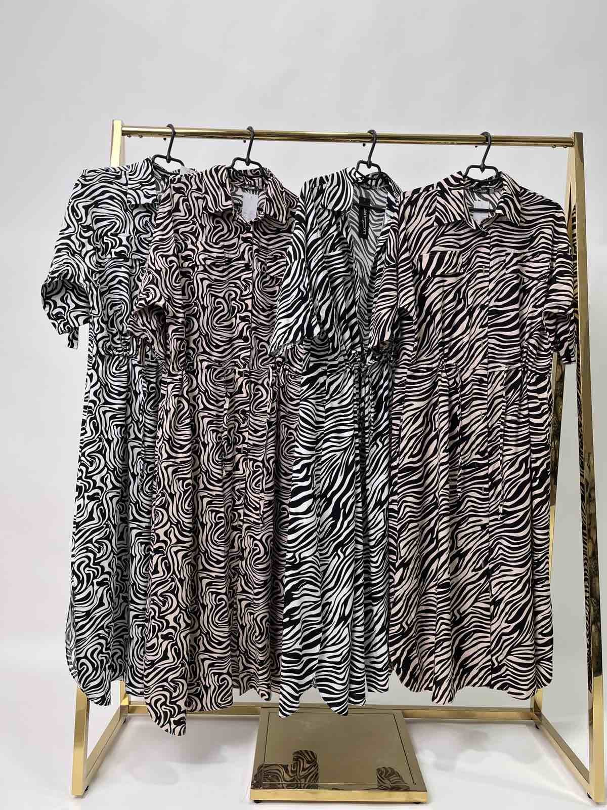 Платье LIArt (52-58) 846 black-beige (лето)