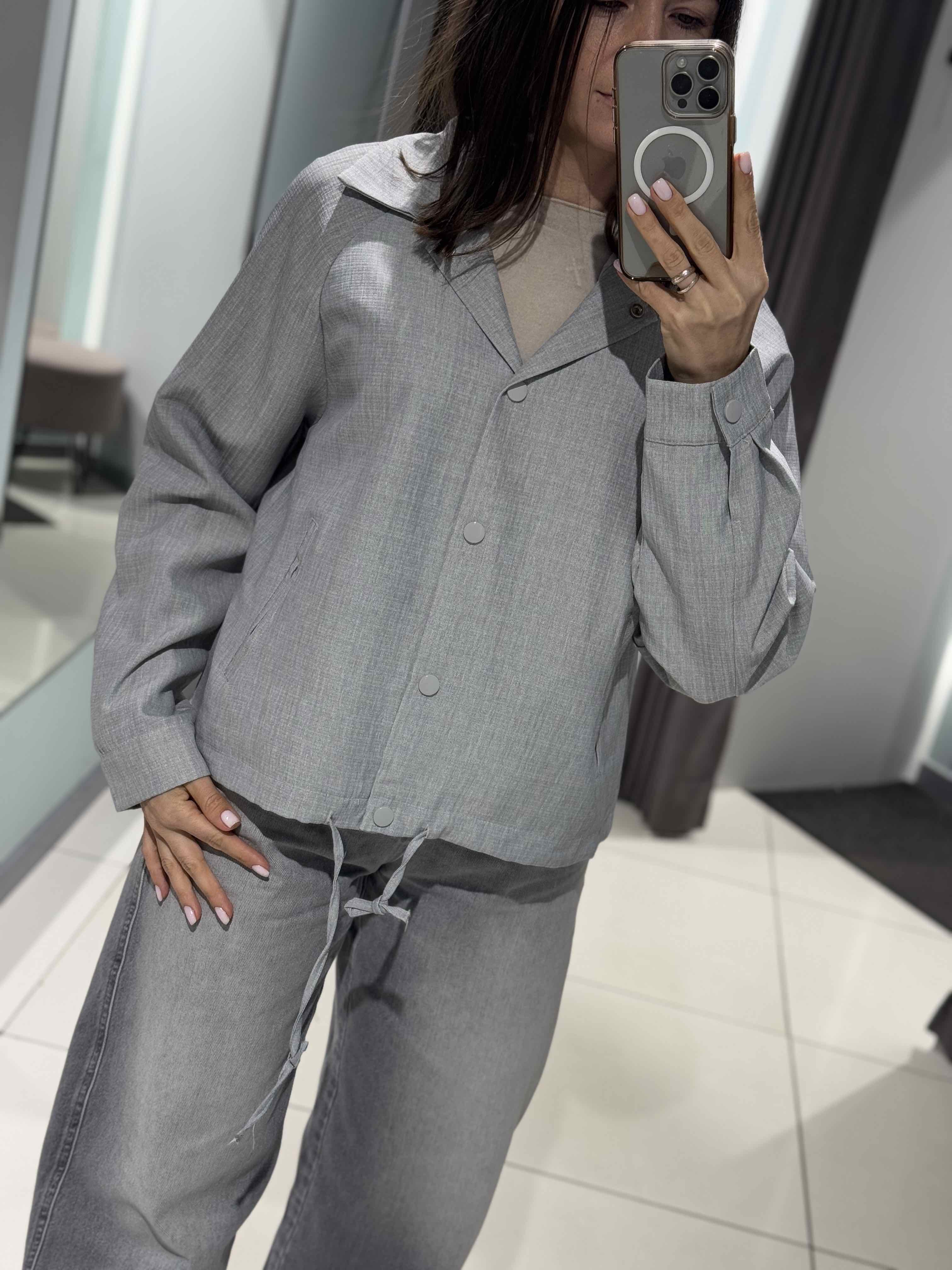Ветровка Comod (S-L) 1717 l.grey (деми)