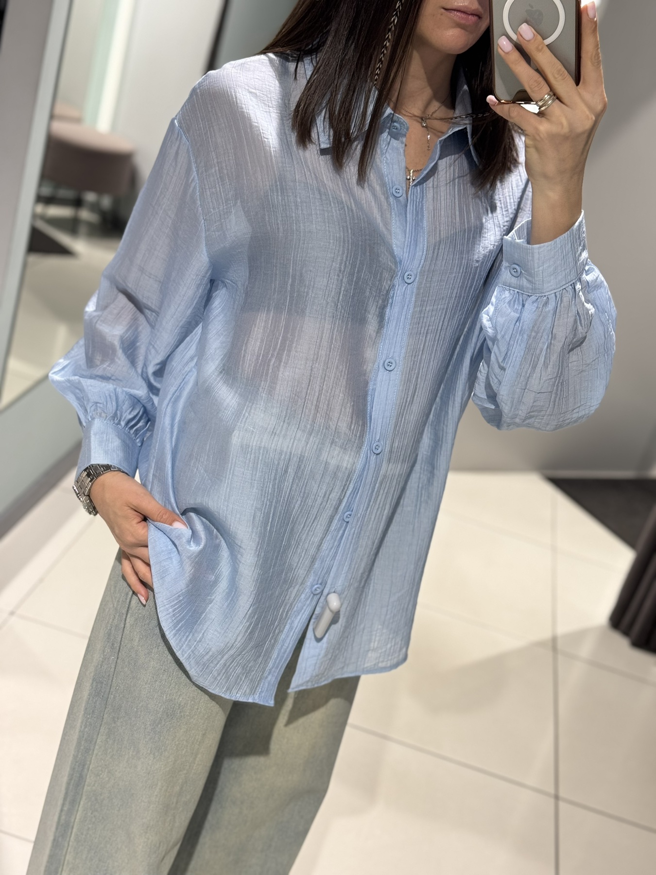 Рубашка Comod (one size) 2401 l.blue (лето)
