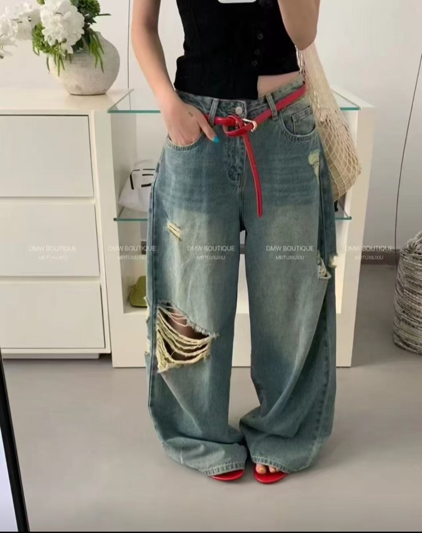 Джинсы Comod (S-XL) 3671 blue (лето)