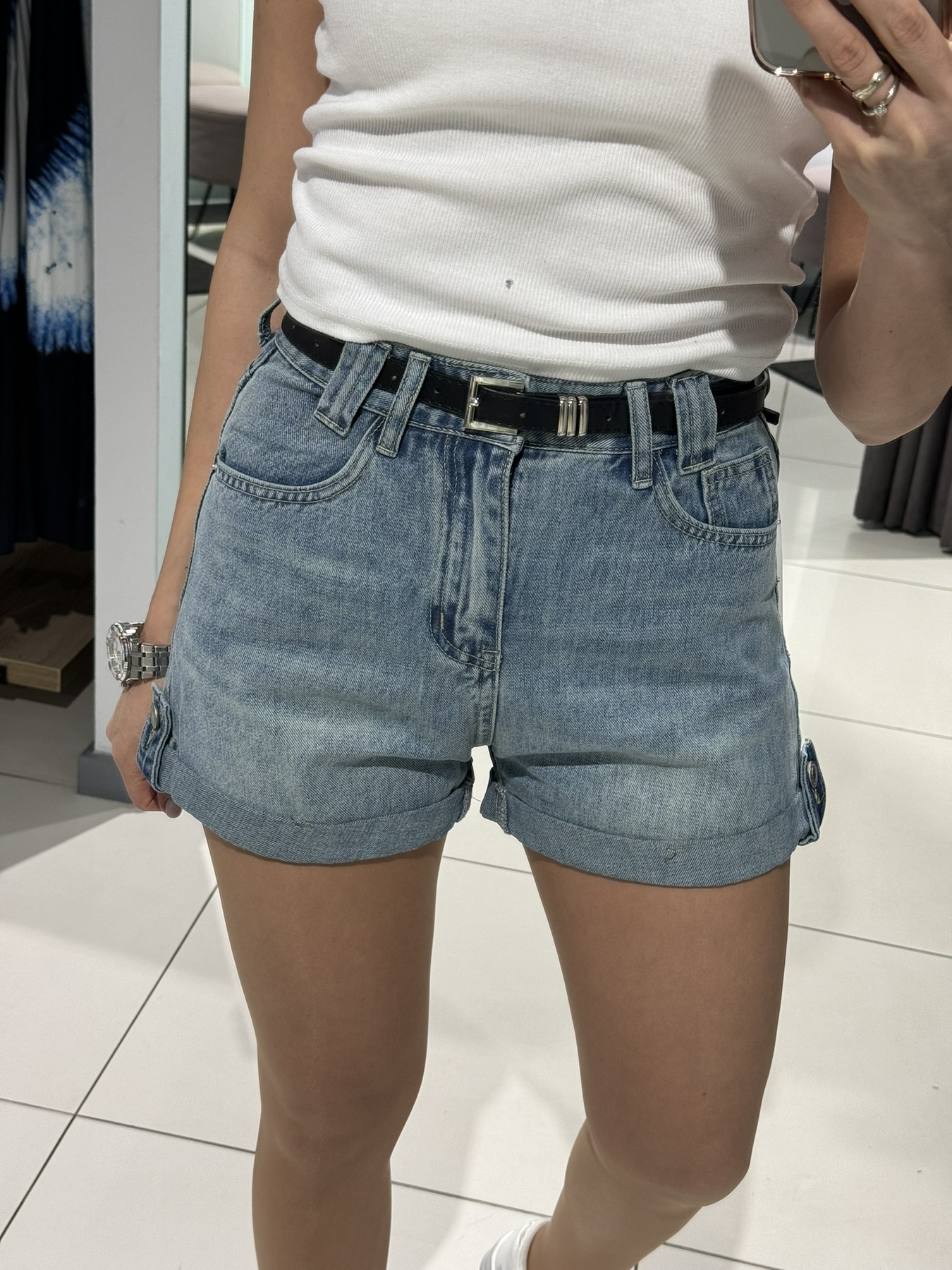 Шорты Comod (S-XL) 3970 l.blue (лето)