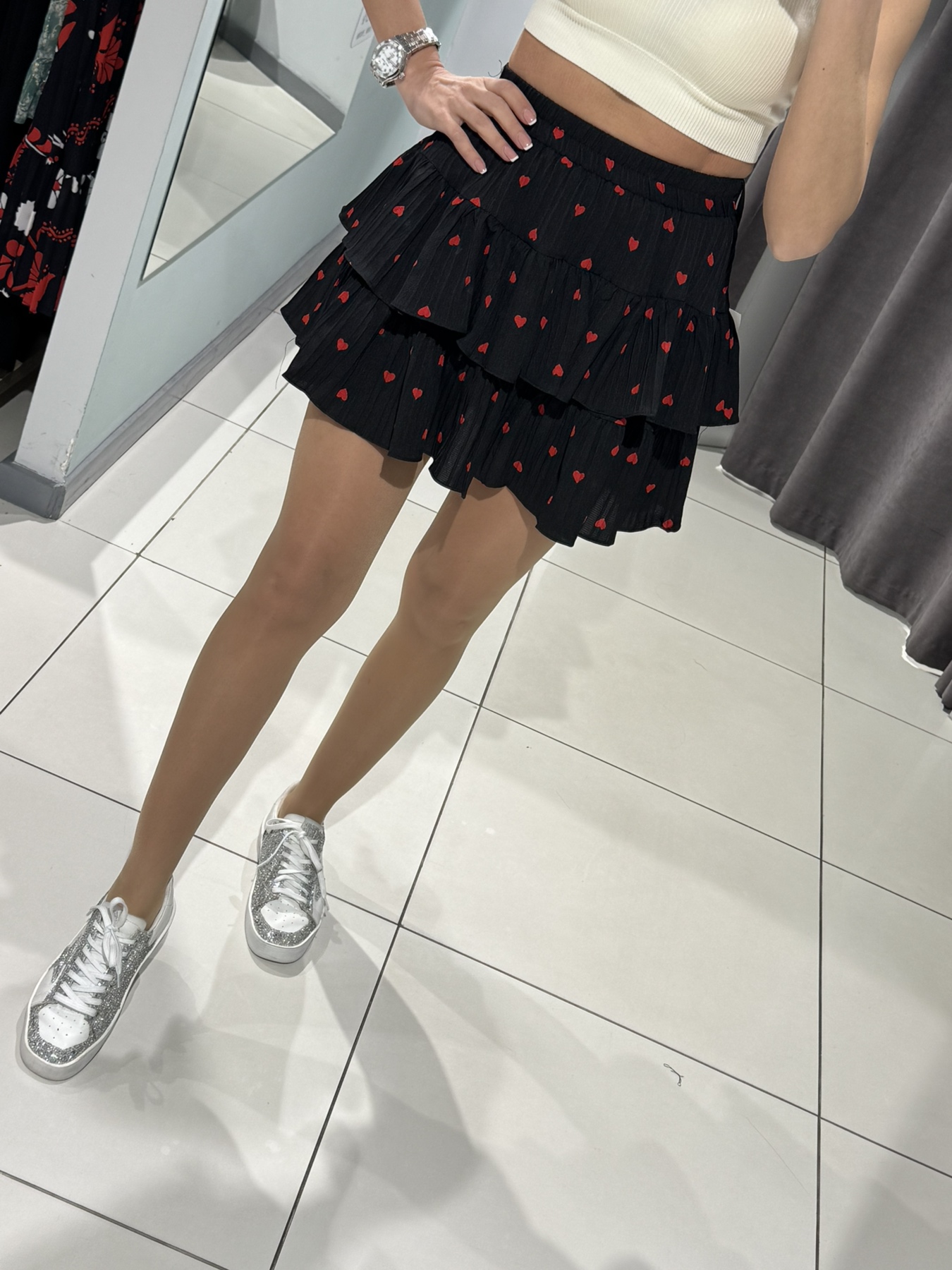 Юбка-шорты Comod (one size) 8012 black (лето)