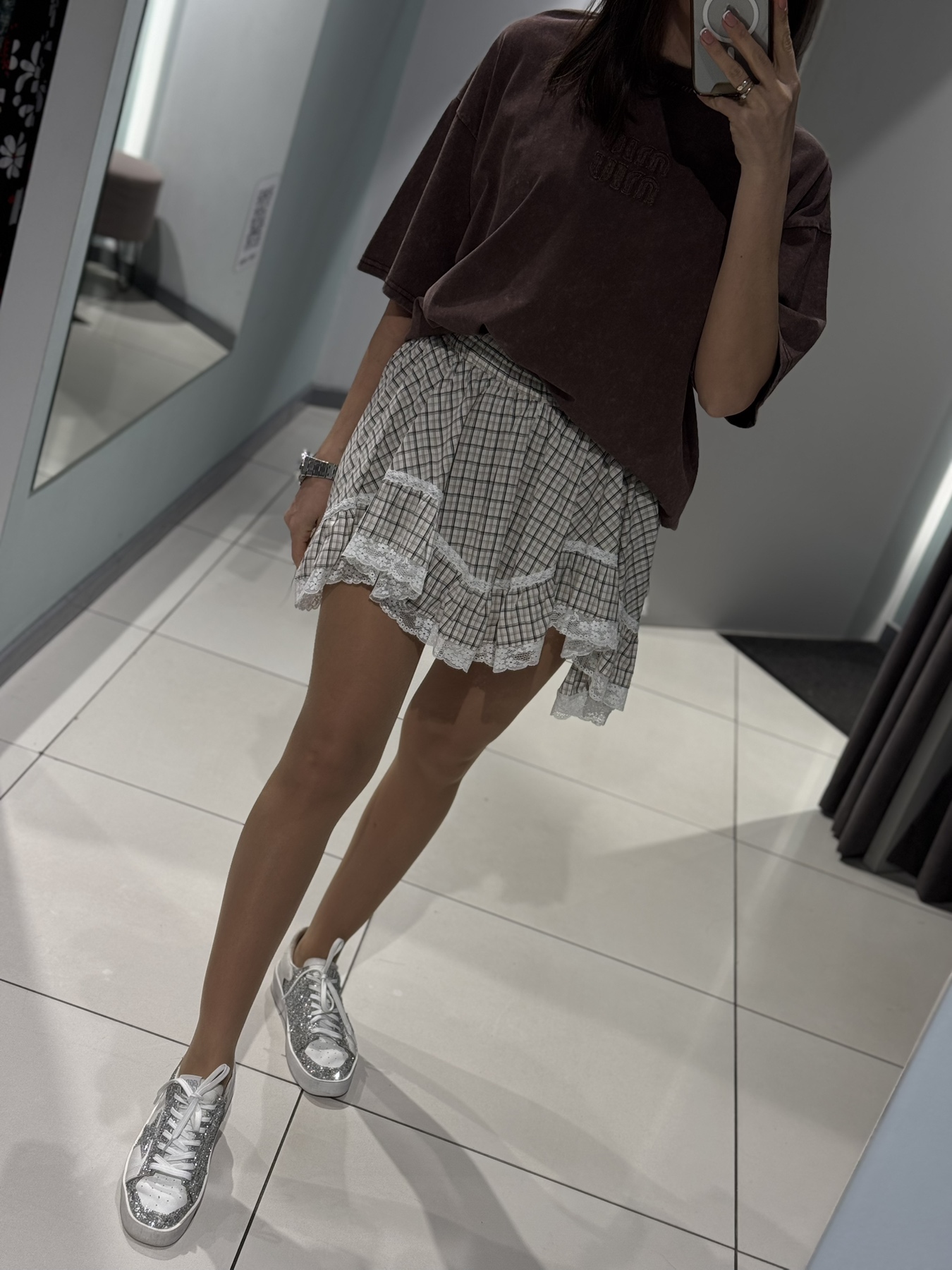 Юбка-шорты Comod (one size) 8655 grey (лето)