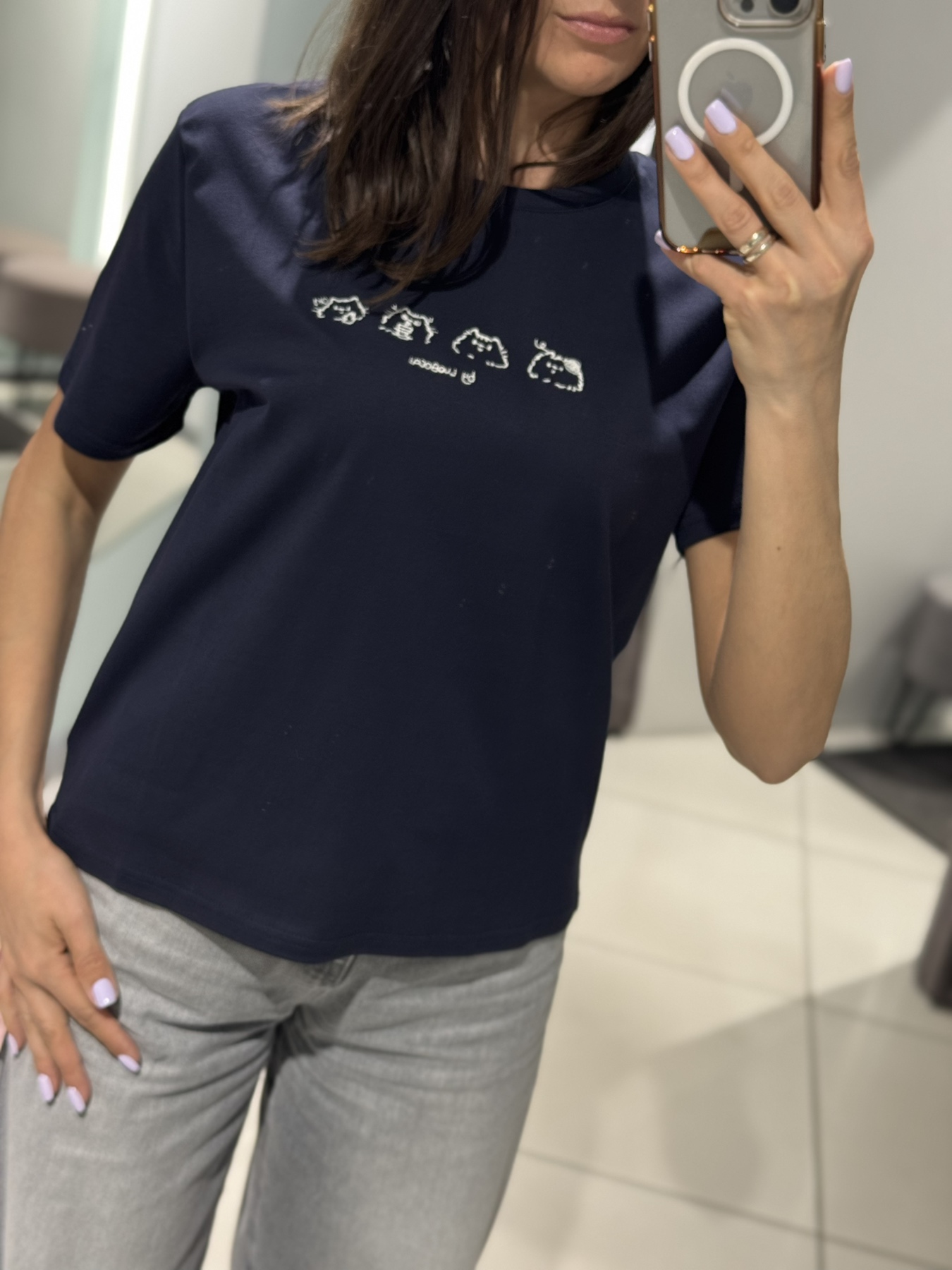 Футболка Comod (one size) 93609 navy (лето)
